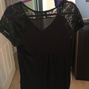 Black baby doll top